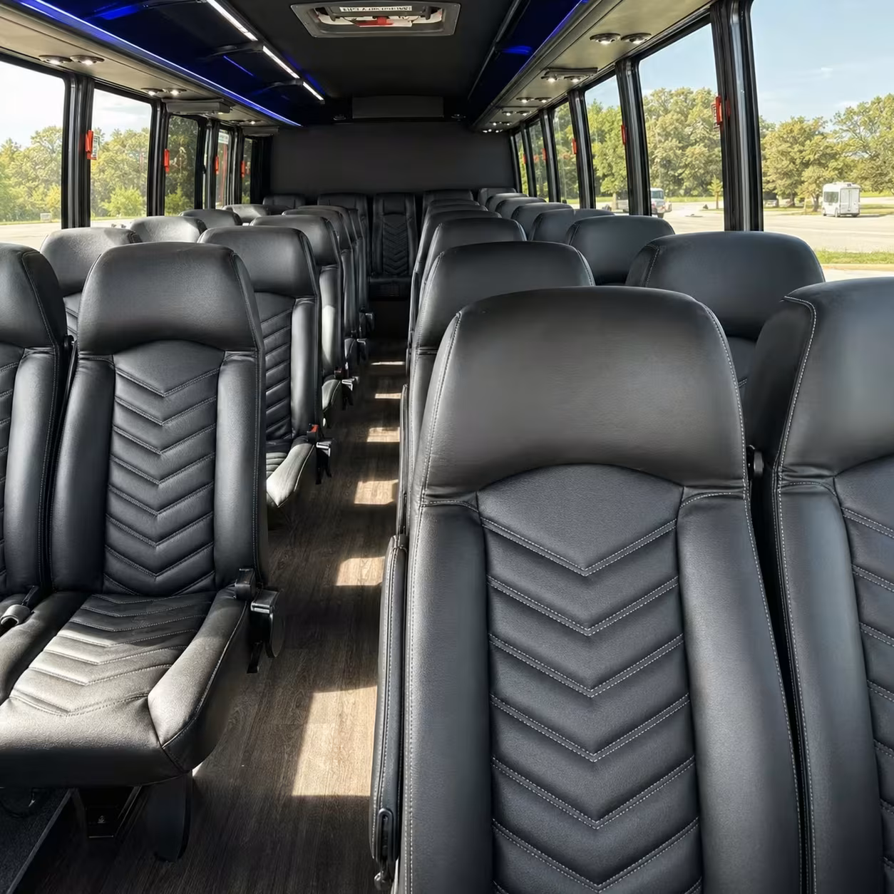 30 passenger minibus inside