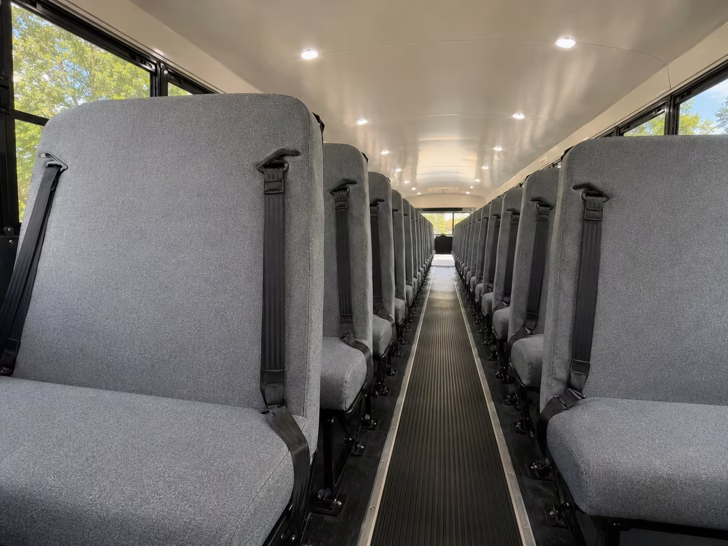 school bus inside