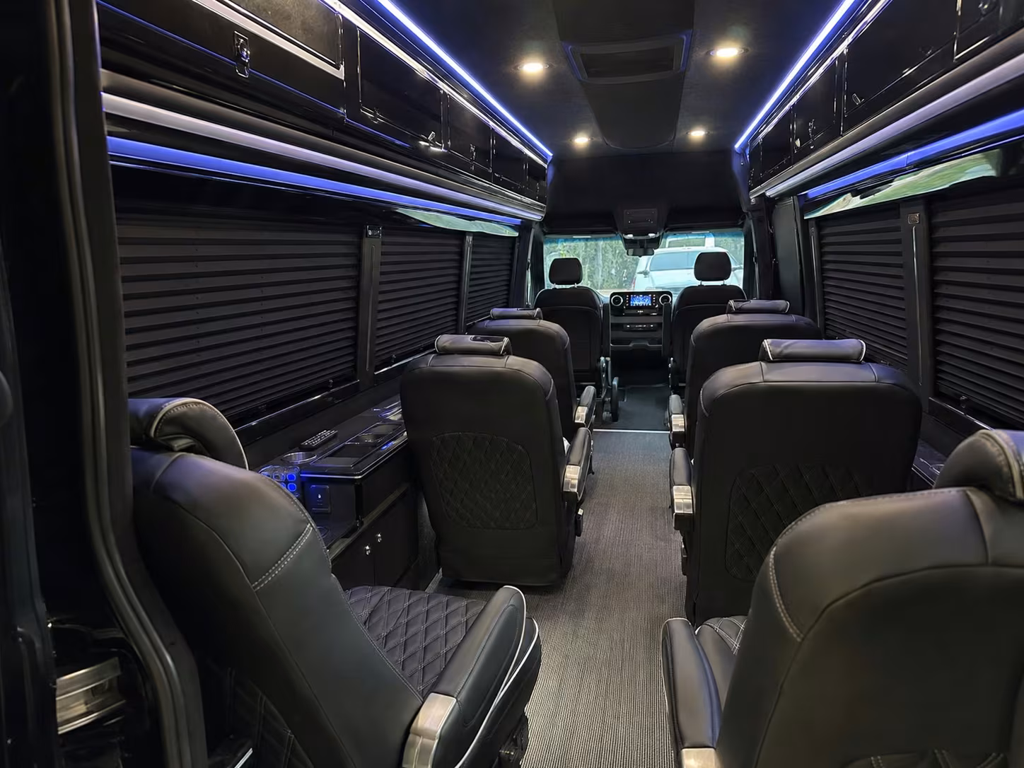 sprinter van with driver interior